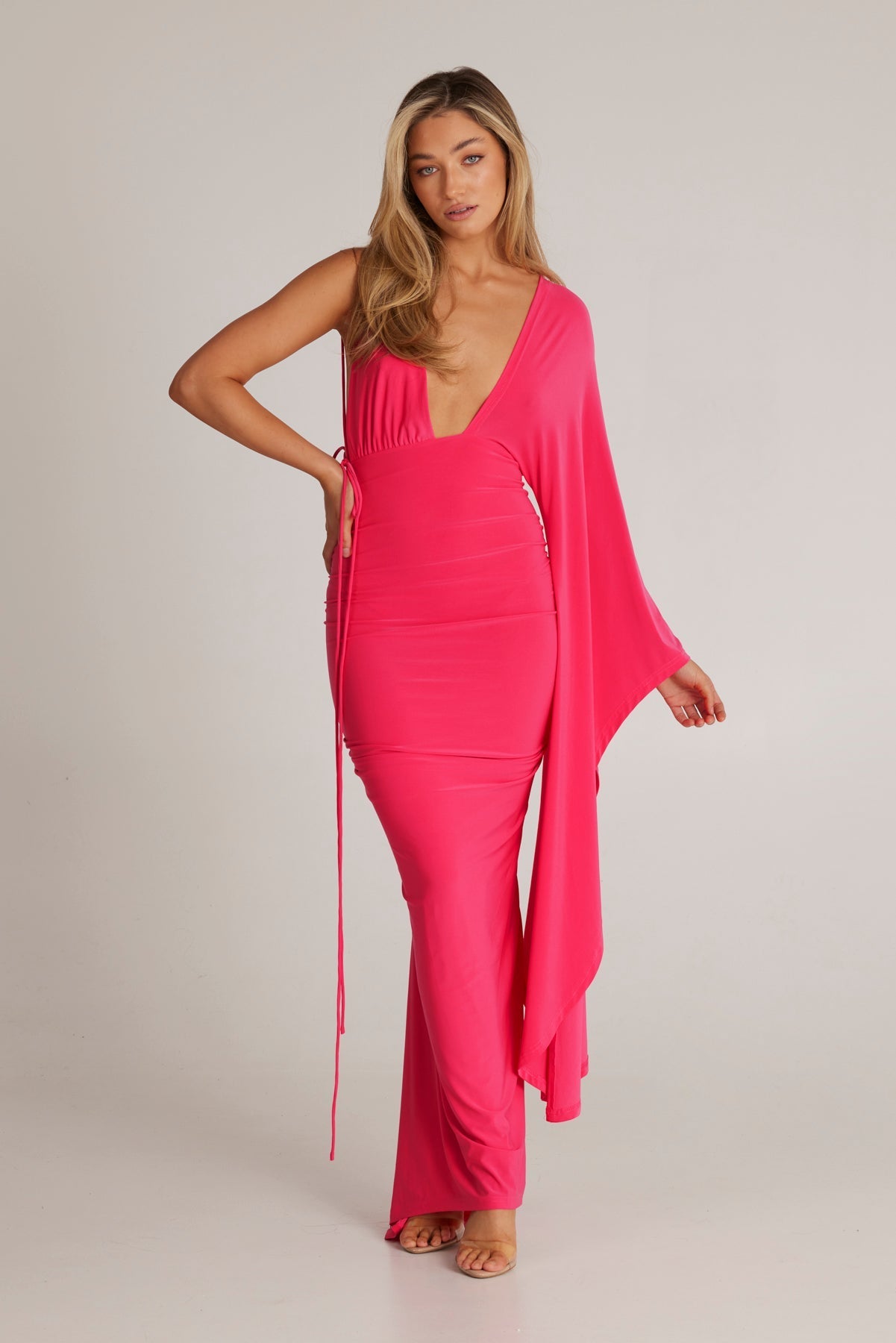 Wissa Single Arm Long Sleeve Dress