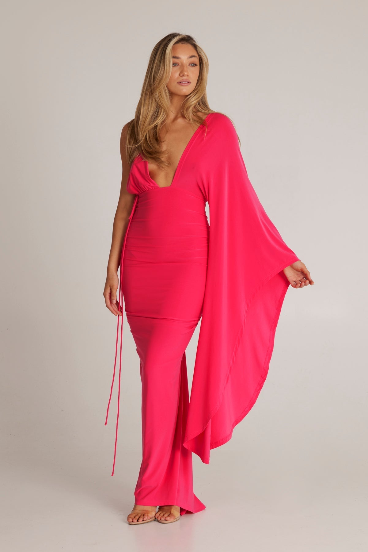 Wissa Single Arm Long Sleeve Dress