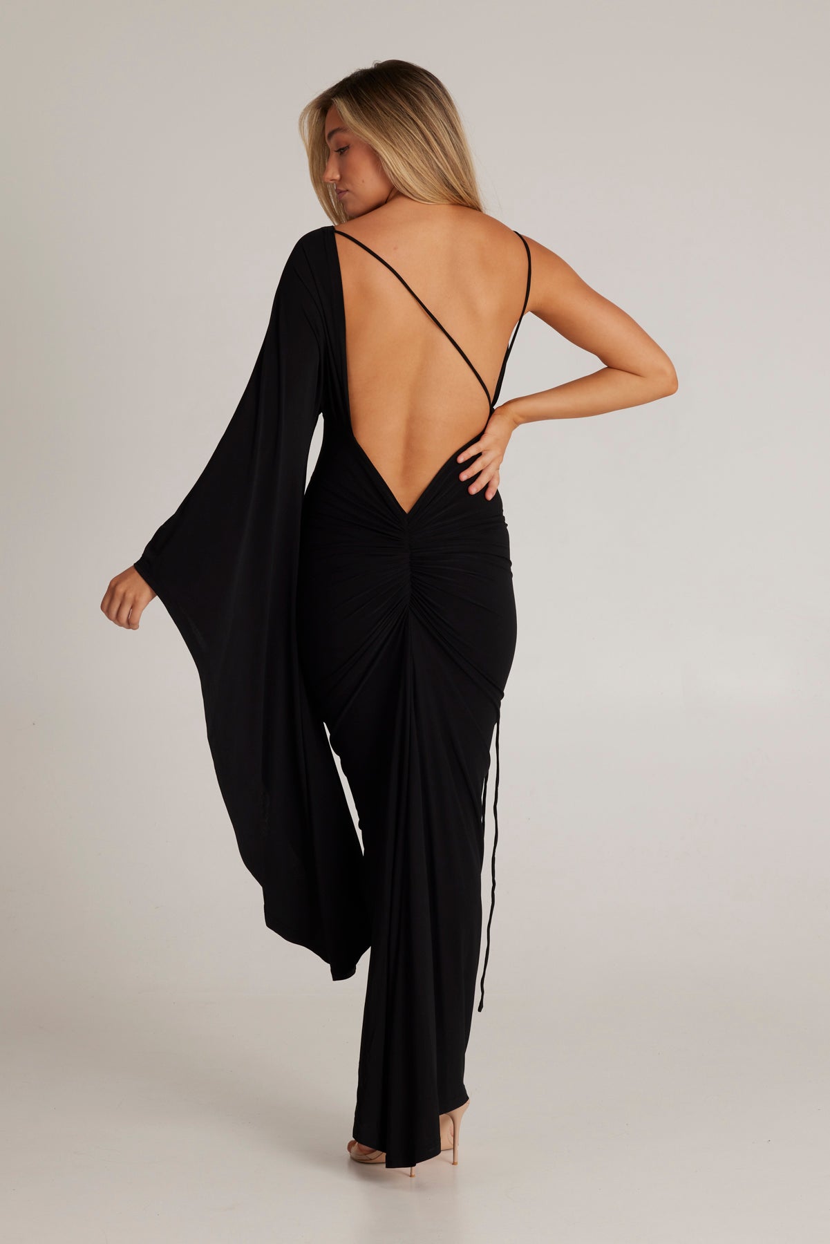 Wissa Single Arm Long Sleeve Dress