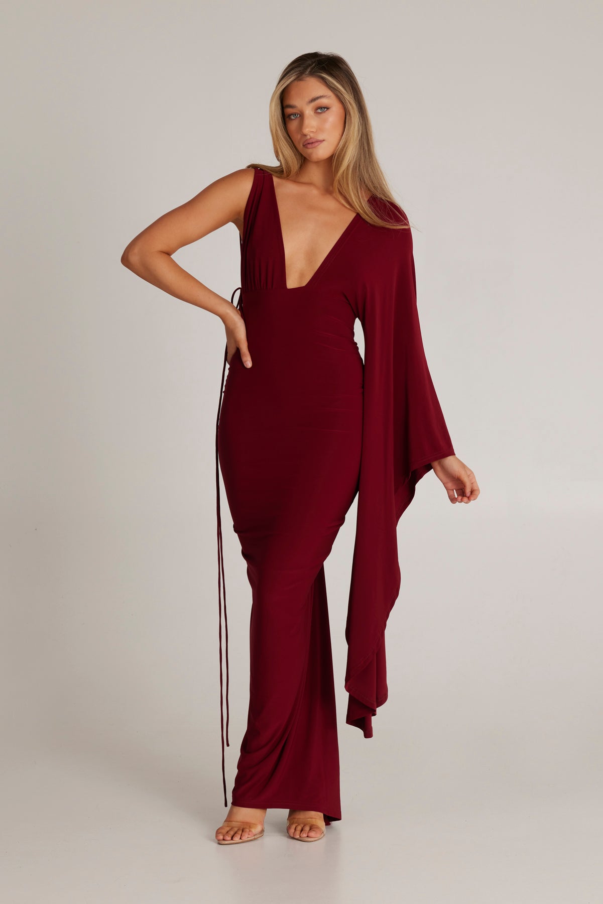Wissa Single Arm Long Sleeve Dress