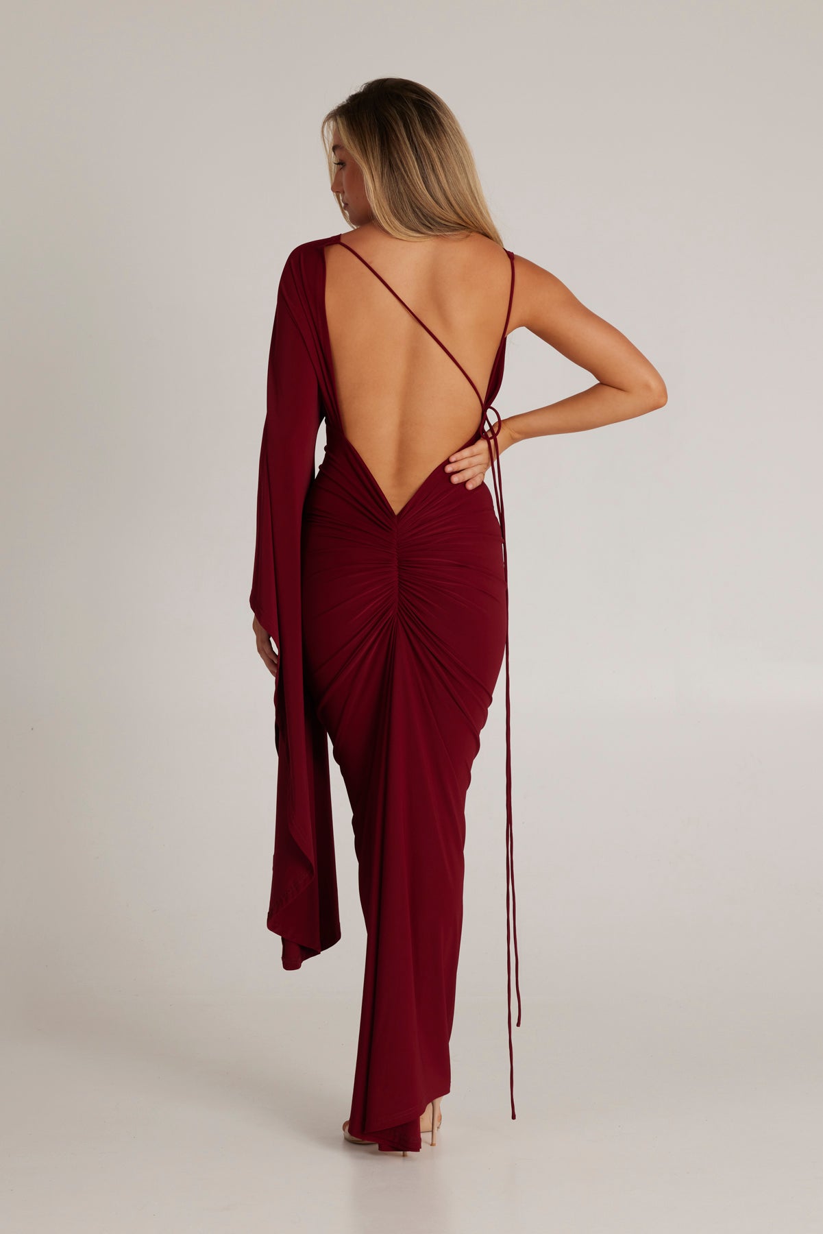 Wissa Single Arm Long Sleeve Dress