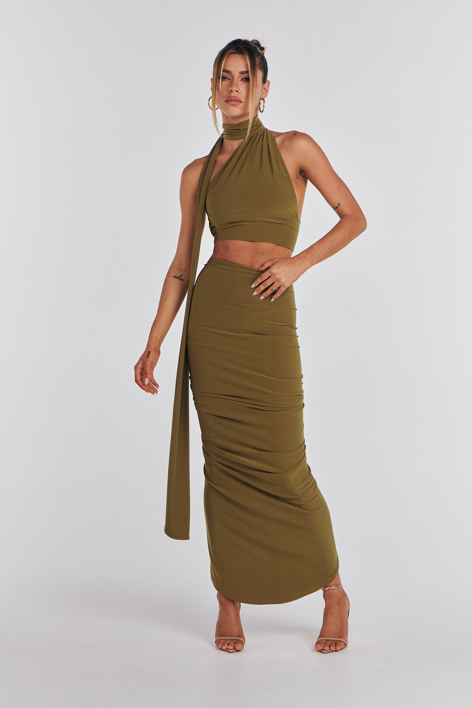 Kissa Two Piece Scarf Dress