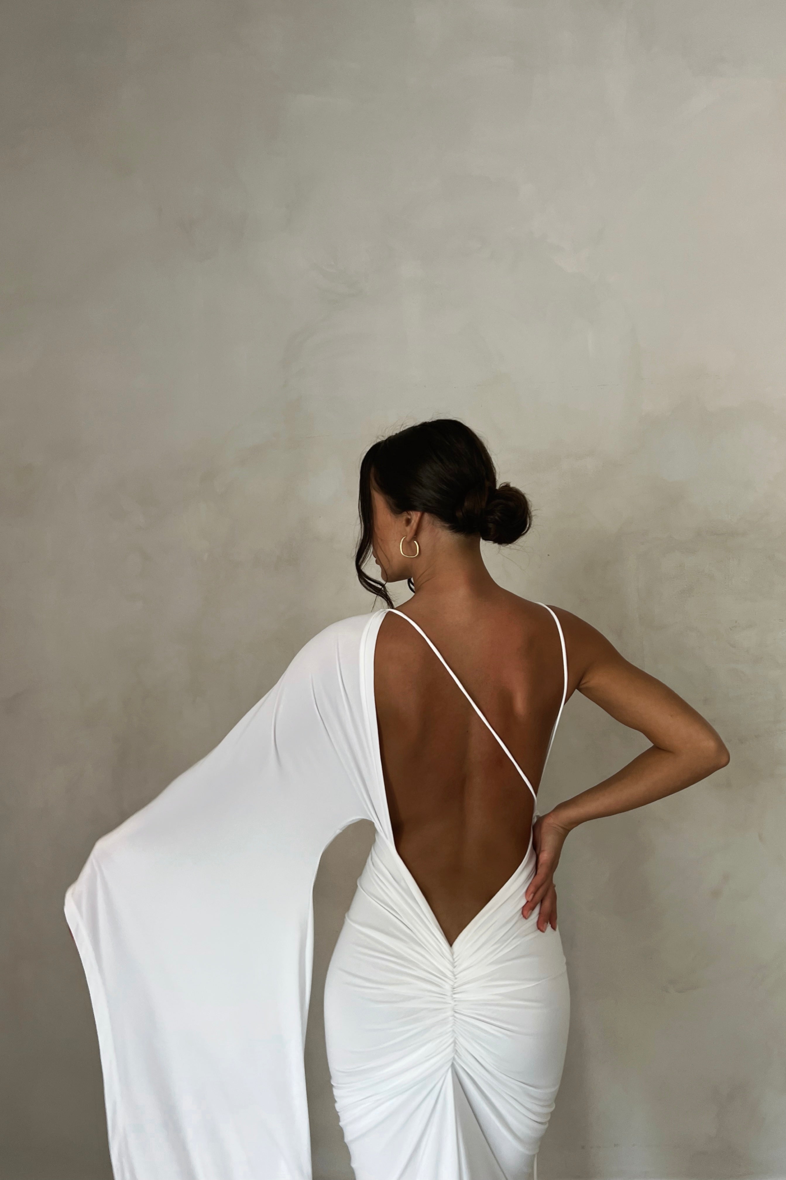 Wissa Single Arm Long Sleeve Dress