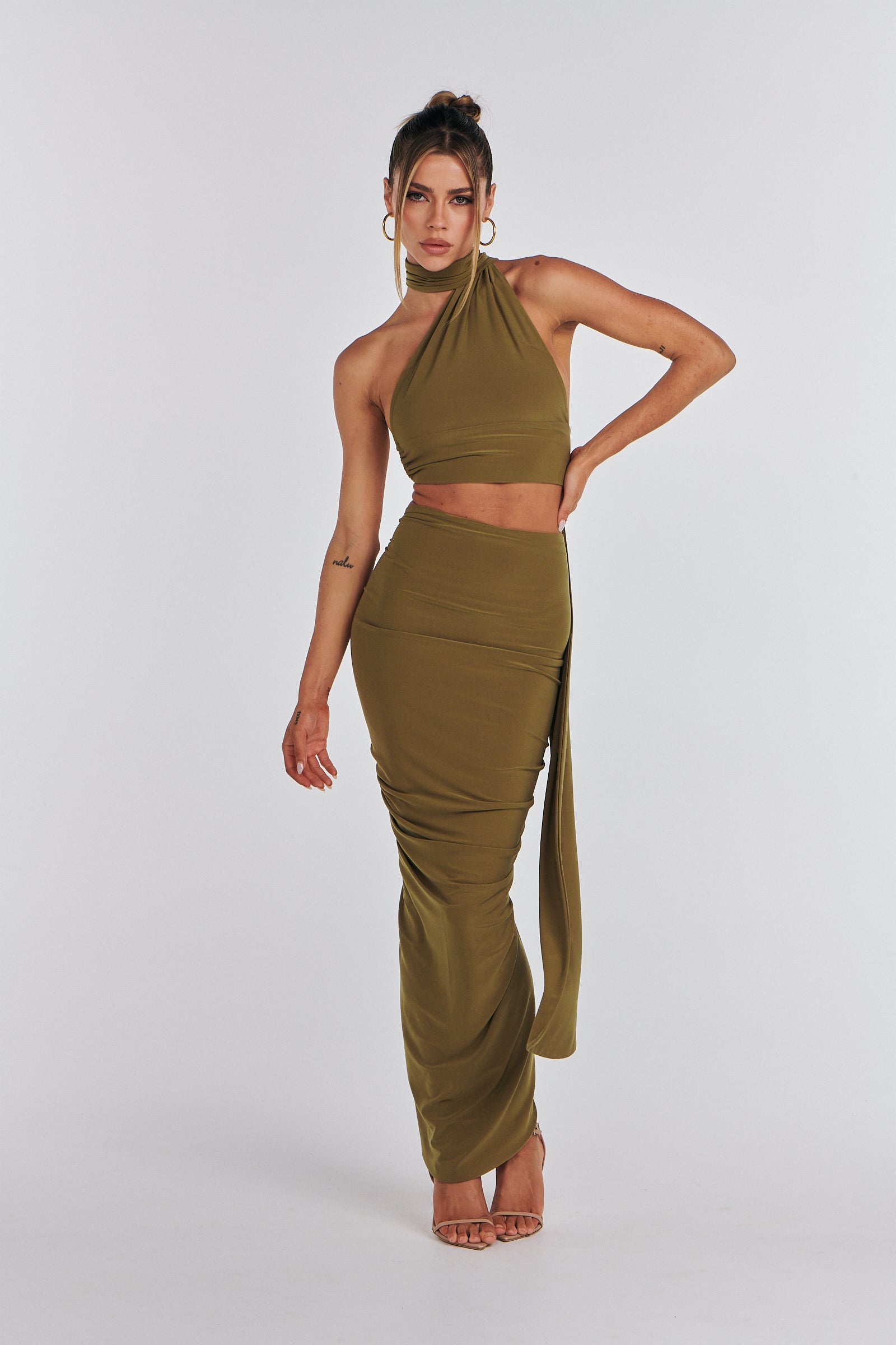 Kissa Two Piece Scarf Dress