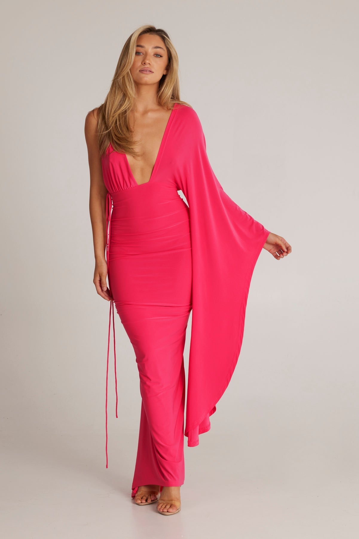 Wissa Single Arm Long Sleeve Dress