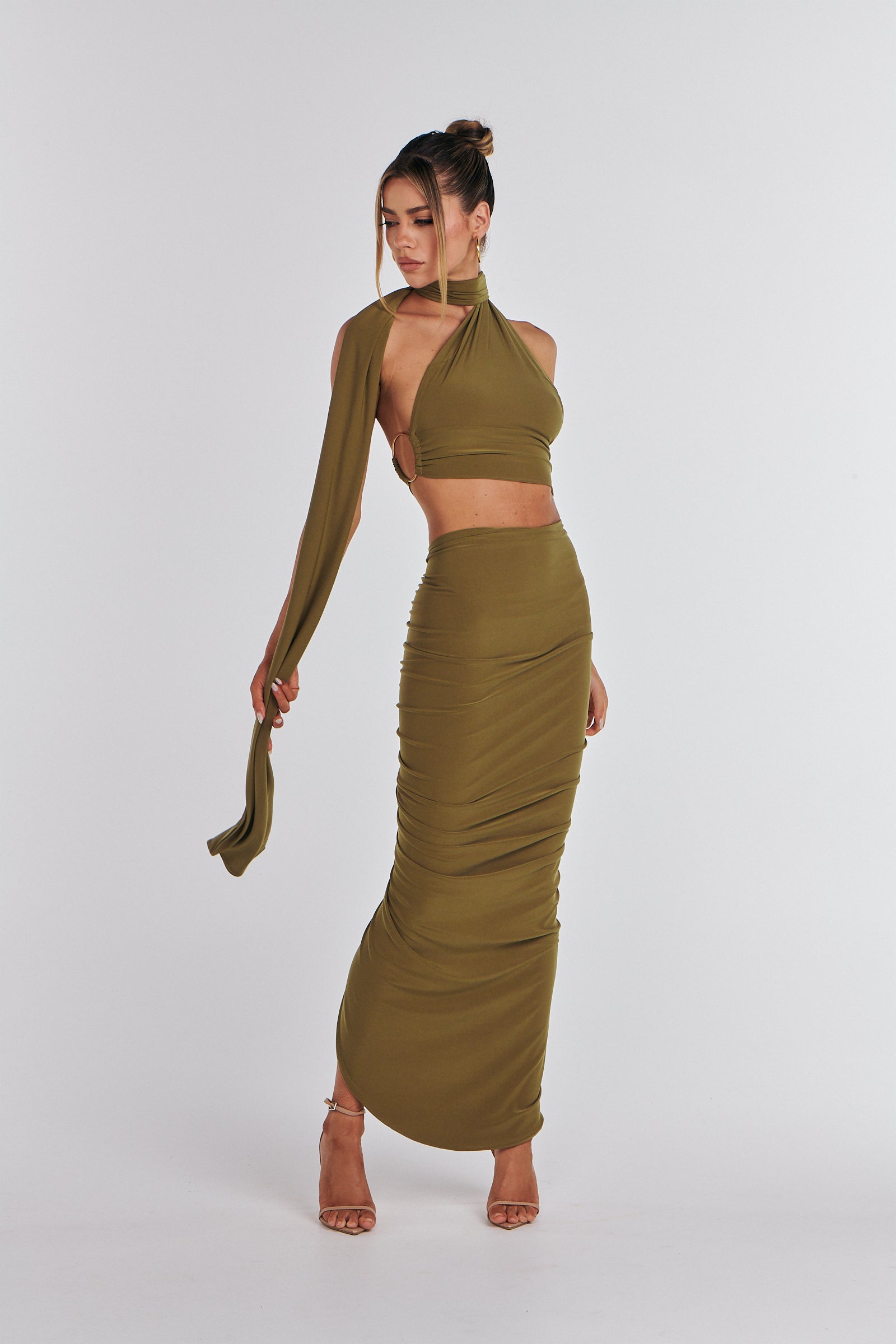 Kissa Two Piece Scarf Dress