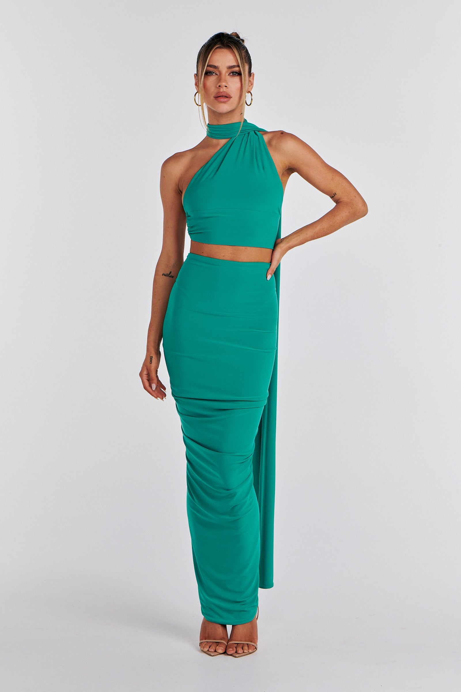 Kissa Two Piece Scarf Dress