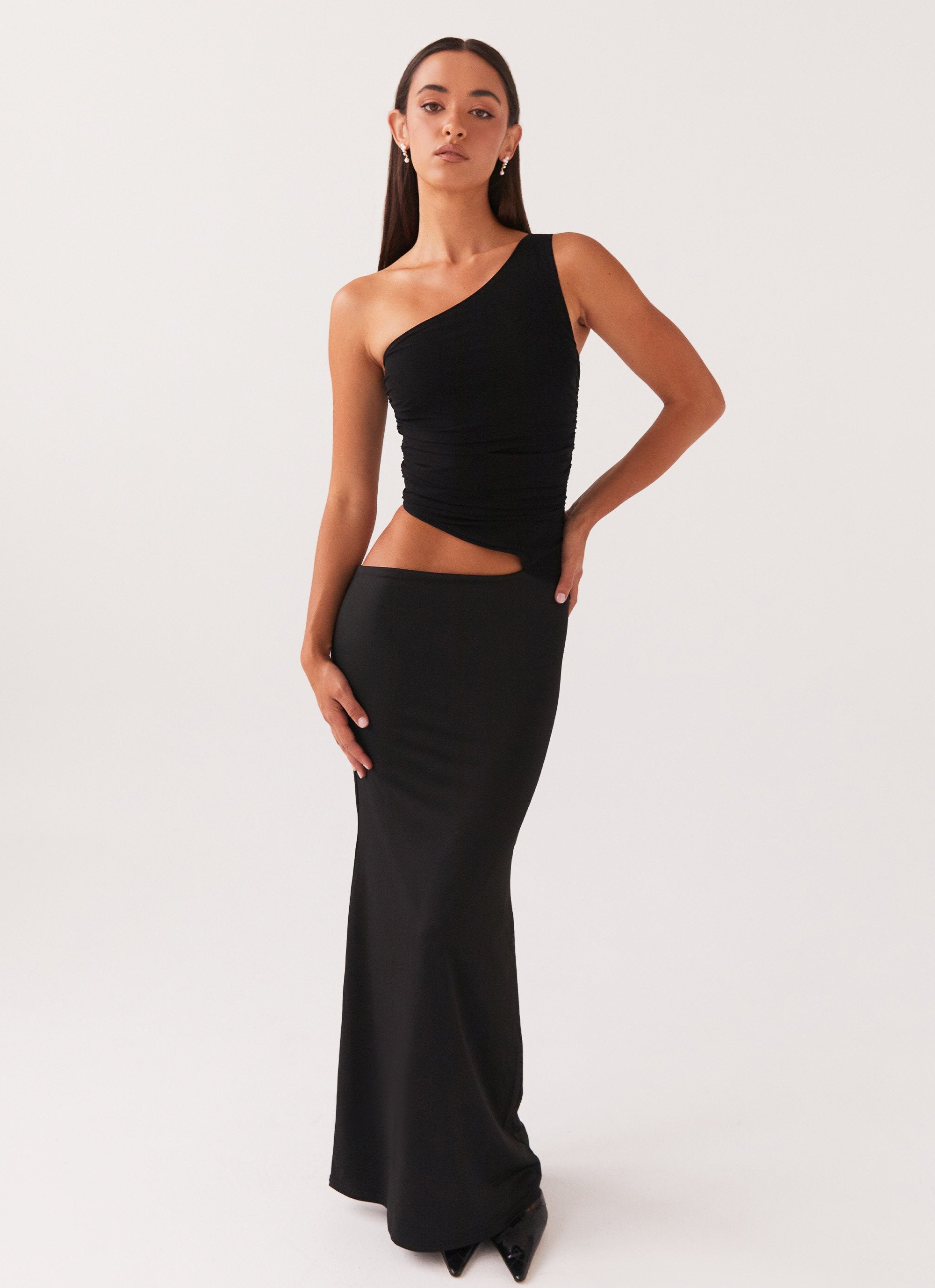 Viana Asymmetrical Two Piece Dress